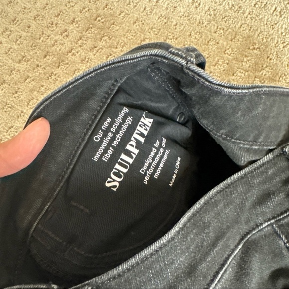 Athleta Black Sculptek Ultra Skinny Jeans size 8 ankle zip - Picture 5 of 11